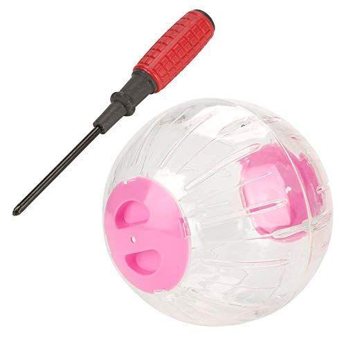 定期入れの 芸能人愛用 dootiハムスターランナーボール 小動物ランナーボール 小動物運動器具 透明 ピンク-18.5cm ハムスターおもちゃ