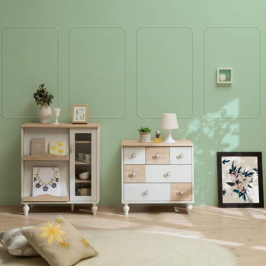 白井産業 フラップガラスキャビネット エリソンナチュラル 約幅76 奥行41 高さ89 cm フレンチシャビーカフェ FSC-9075FGN フラップガラスキャビネット エリソンナチュラル 約幅76 奥行41 高さ89 cm フレンチシャビーカフェ FSC 9075FGN