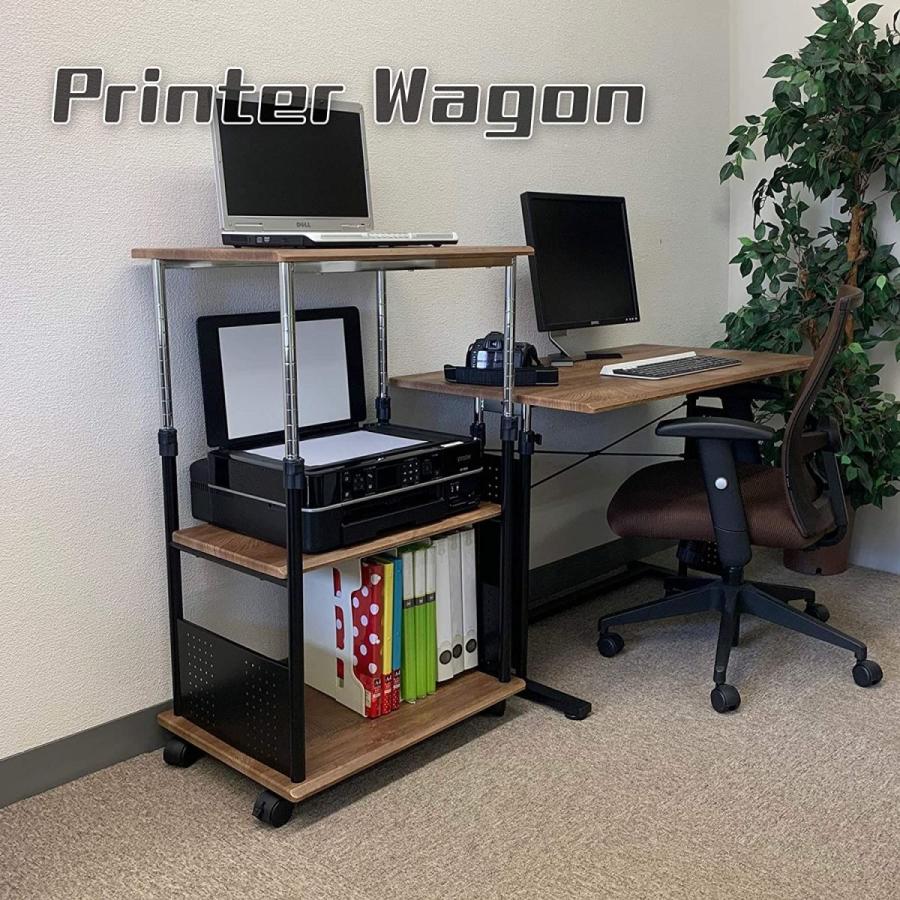 A7人気シール帳 PJC-7205-WD 幅60x奥行45上下昇降 70?100cmサイドデスク・プリンター台・プリンターワゴン・パソコンワゴン 【1701293861】(10614円)