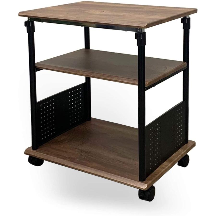 A7人気シール帳 PJC-7205-WD 幅60x奥行45上下昇降 70?100cmサイドデスク・プリンター台・プリンターワゴン・パソコンワゴン 【1701293861】(10614円)