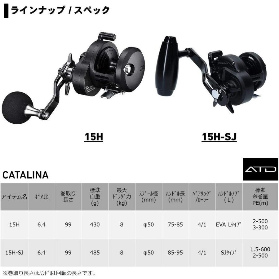 ダイワ(DAIWA) ベイトリール 19 キャタリナ 15H-SJ (2019モデル) DAIWA ベイトリール キャタリナ 15H SJ 2019モデル