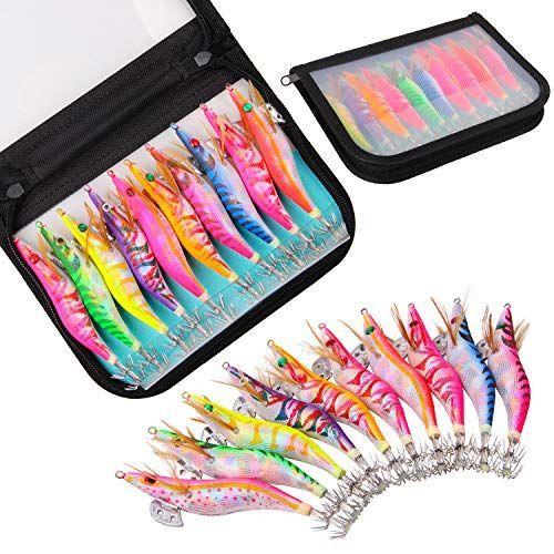 エギ イカ釣り エギング釣り エギセット 夜光エギルアー 3 5号 針先蓄光 9カラー 10