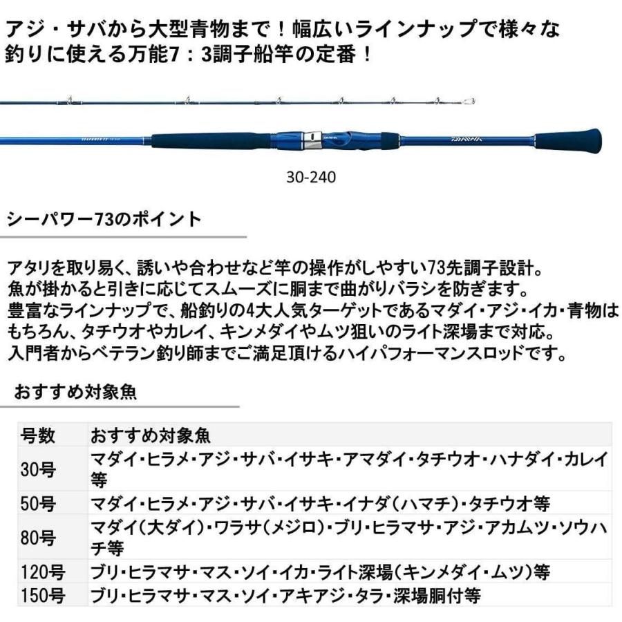 ダイワ Daiwa 船竿 シーパワー73 150 270 釣り竿 Tomoネットショップ福岡店 通販 Yahoo ショッピング