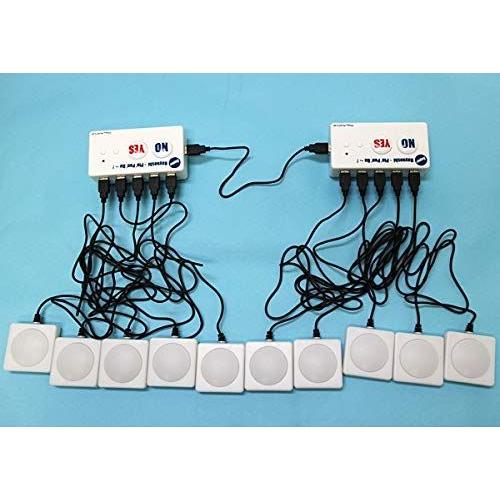 スーパー早押しピンポンブー赤ボタン 10人用 129454