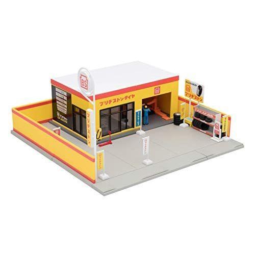 トミーテック トミカラマ ヴィンテージ 1/64 05b タイヤショップ (ブリヂストン) ミニカー用 ABS樹脂製 アクセサリー 完成品 トミカラマ ヴィンテージ 1/64 05b タイヤショップ ブリヂストン ミニカー用 ABS樹脂製 アクセサリー 完成品