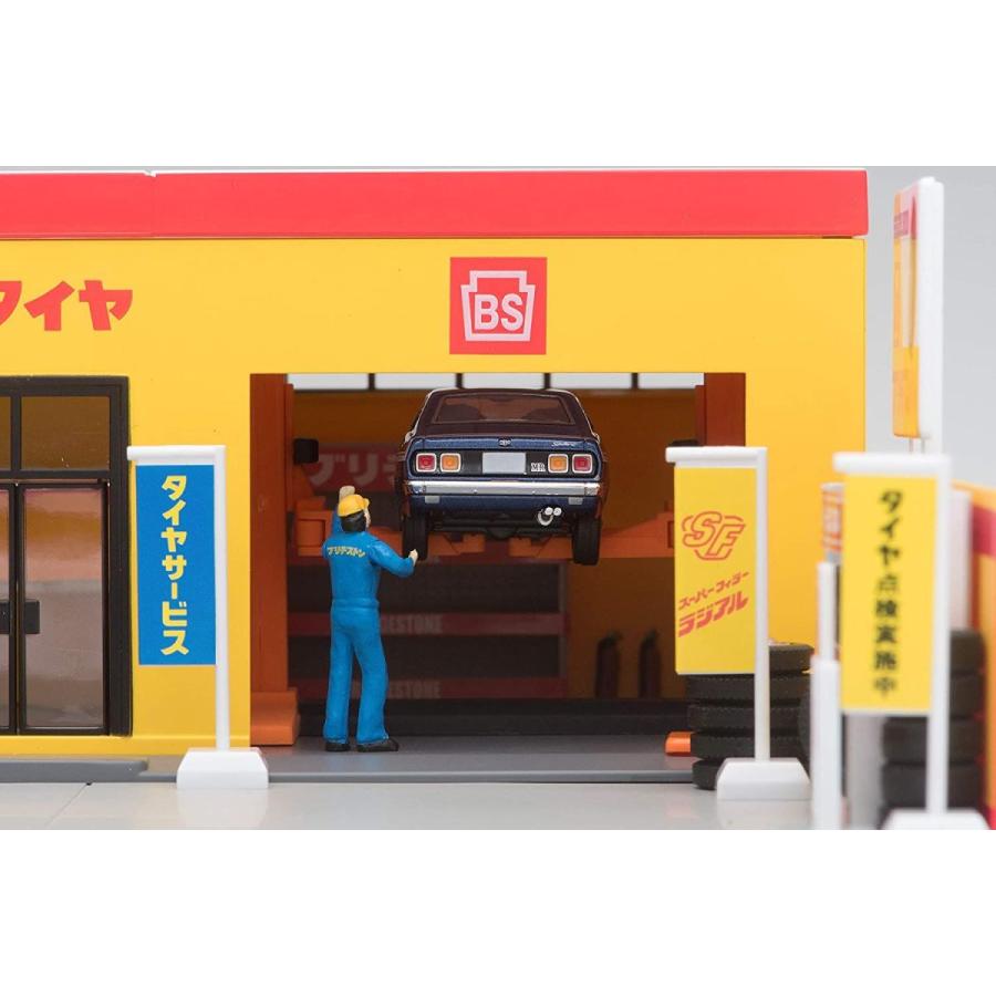 トミーテック トミカラマ ヴィンテージ 1/64 05b タイヤショップ (ブリヂストン) ミニカー用 ABS樹脂製 アクセサリー 完成品 トミカラマ ヴィンテージ 1/64 05b タイヤショップ ブリヂストン ミニカー用 ABS樹脂製 アクセサリー 完成品