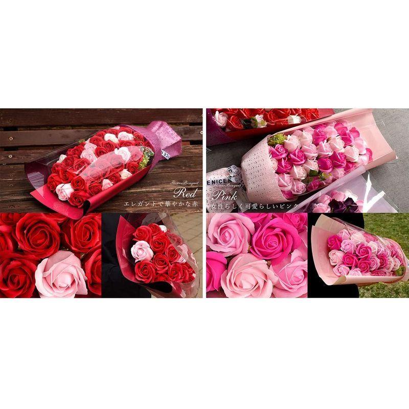 新品 ソープフラワー デラックスブーケ 花束 ローズ バラ ボックス入り 花 プレゼント ギフト 華やかで本物そっくり 枯れる心配のないソープフラ 100 の保証 Turningheadskennel Com