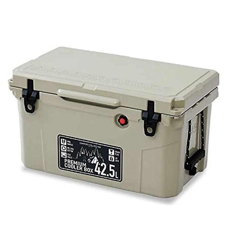 山善(YAMAZEN) キャンパーズコレクション プレミアムクーラーボックス 大型 42.5L ベージュ PCB-42.5L(BE