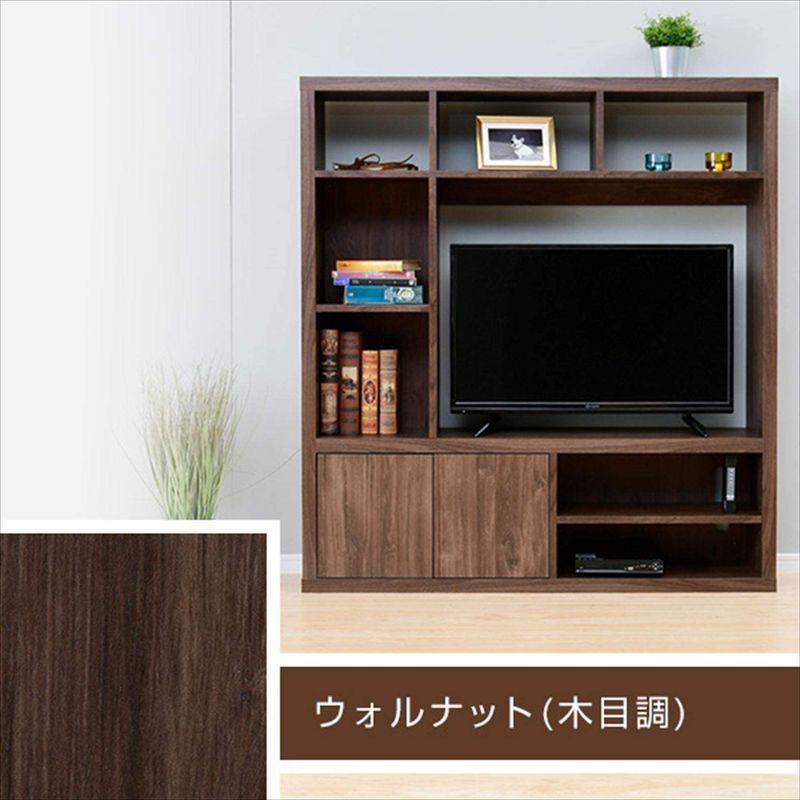 山善(YAMAZEN) テレビ台 棚付き 壁面収納 32インチ (幅120 奥行29 高さ130) CTVR-1312(JW3D) ホワイト YAMAZEN テレビ台 棚付き 壁面収納 32インチ 幅120 奥行29 高さ130 CTVR JW3D ホワイト