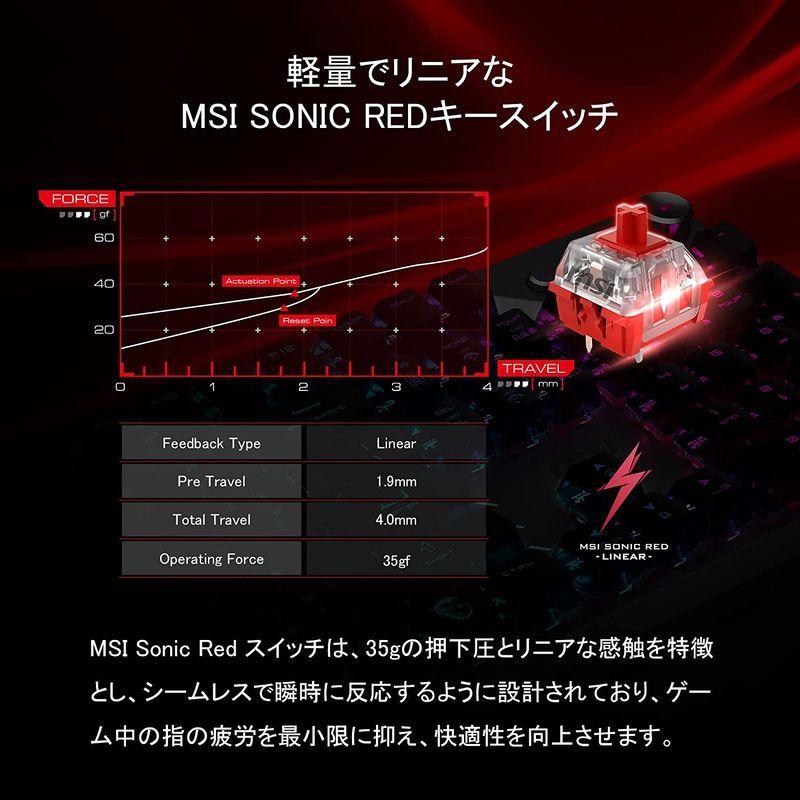 【推し】 MSI VIGOR GK71 SONIC JP ゲーミングキーボード SonicRedスイッチ KB596 【1938182256】(12093円)