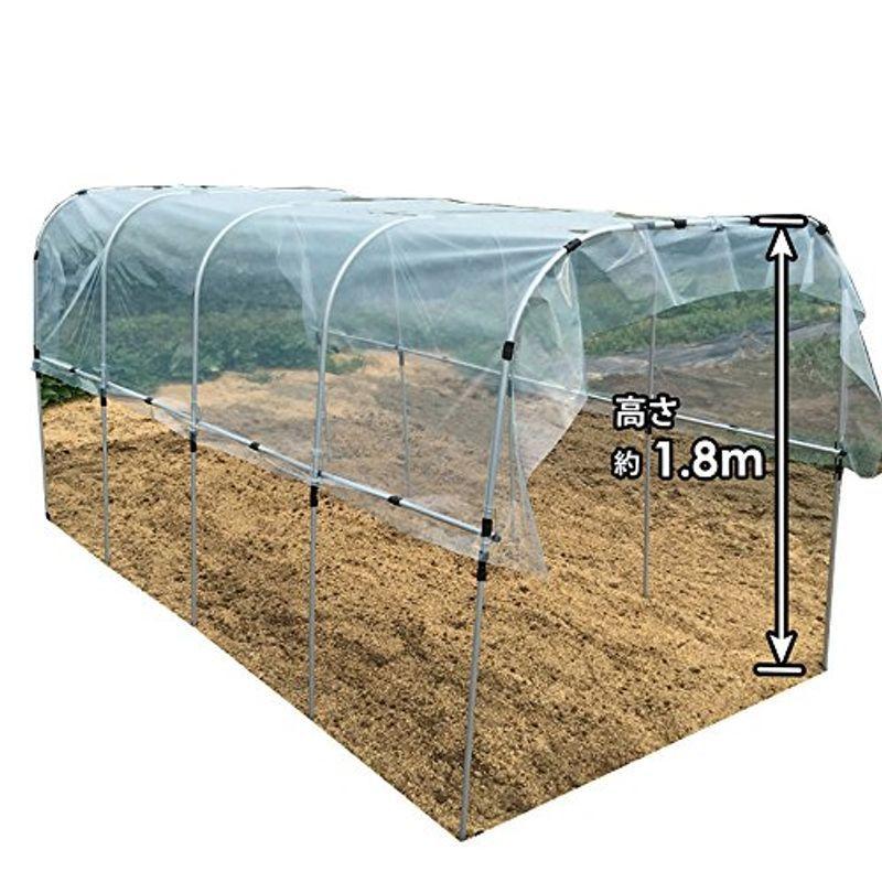 DAIM　組立　かんたん　1.8m　30cm土中埋め込み時　高さ　雨除け　ワイド　セット　(間口1.9m×奥行3.6m)