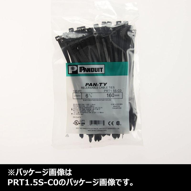 パンドウイット　リリースタイ　取外し可能ナイロン結束バンド　250本入り　PRT3H-TL0　耐候性黒