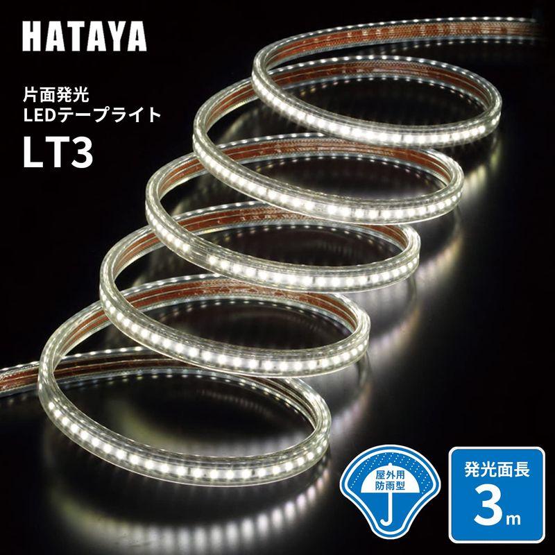 ハタヤ テープライト LED 3m 片面発光 屋外用防雨型 防水防塵 切断可能 連結 耐久性 照明 LEDテープライト TL3 スケルトン - 6
