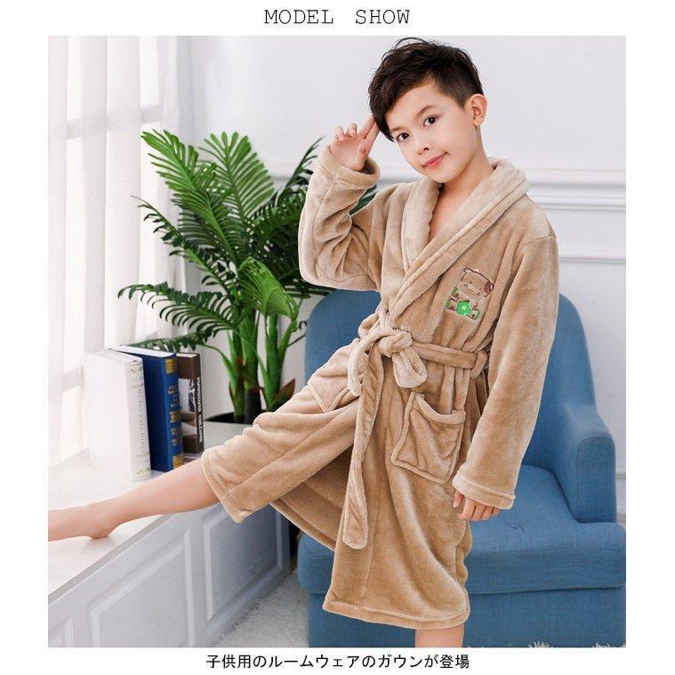 お1人様1点限り】 子供用 ガウン 厚手 キッズ カジュアル 男の子 ルームウェア 部屋着 ナイトウェア バスローブ パジャマ 秋冬物 女の子 男女兼用 防寒 子ども服 キッズ ナイトローブ 男女兼用 可愛い 裏起毛 もこもこ 防寒 ルームウエア