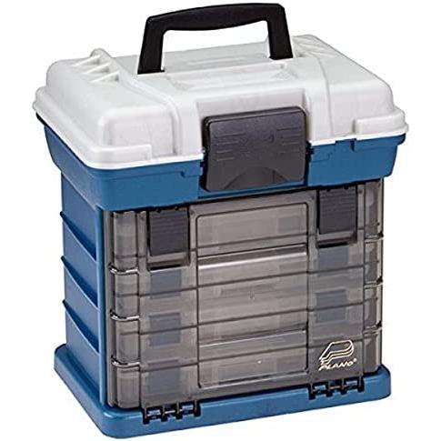 【最安値挑戦】 Plano 136400 4段ボックス付工具箱 ブルー深 タックルボックス