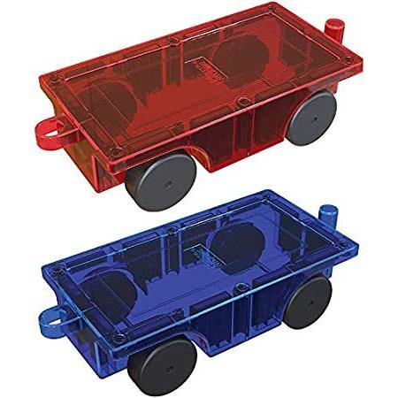PicassoTiles 2 Piece Car Truck Construction Kit Toy Set Vehicle Educational