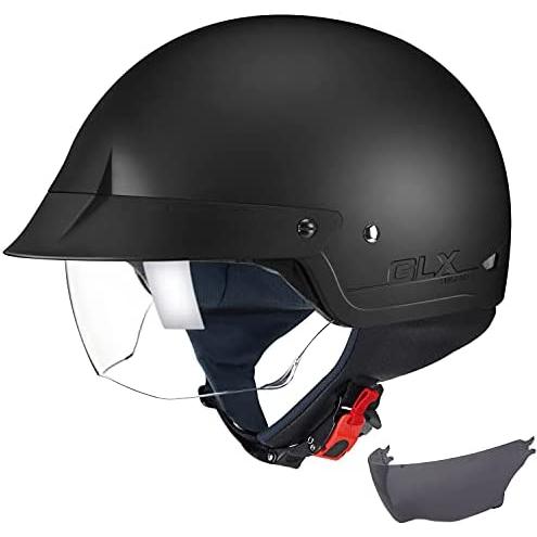 返品送料無料 GLX Unisex-Adult Size M14 Cruiser Scooter 爆買い！ Helmet Free Motorcycle with Half