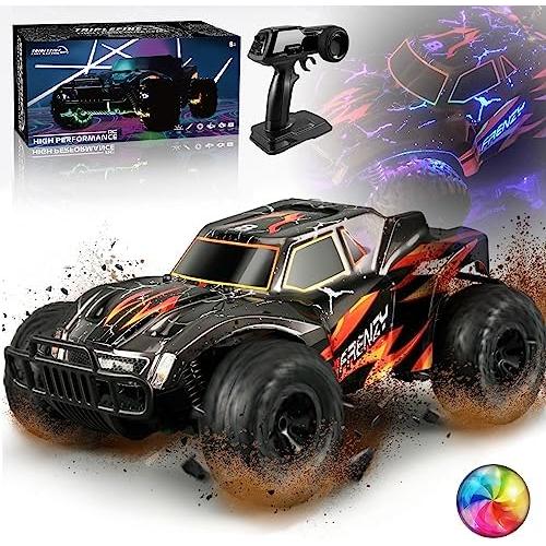 TRIPLEFINE 116 Scale Off Road RC Truck,30/km High Speed RC Car with 2 Battery,Remote Control