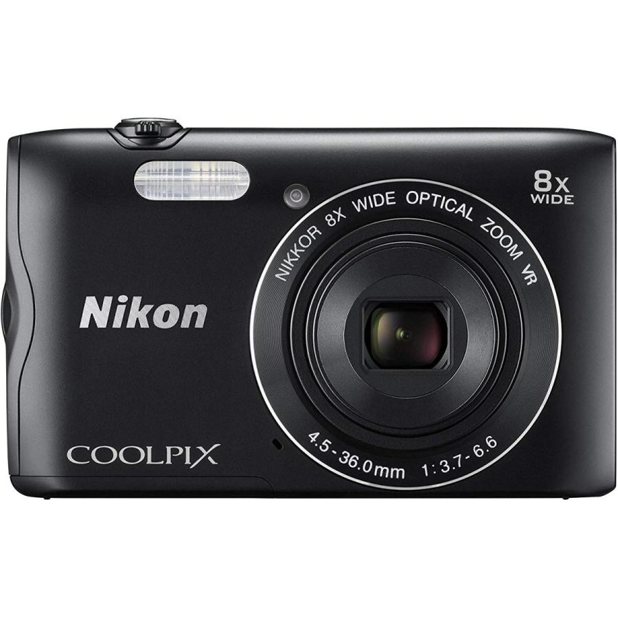 中古 美品 Nikon COOLPIX A300 ブラック ニコン デジカメ コンデジ コンパクト カメラ :1-6000-32:New