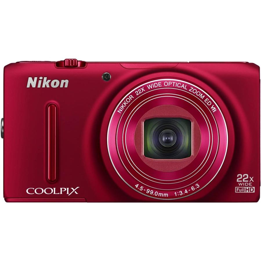 激安☆超特価 中古 美品 NIKON coolpix S9500 レッド カメラ 人気 おす