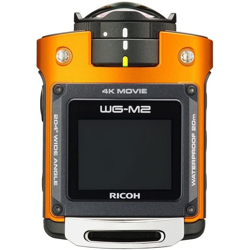防水 オレンジ WG-M2 RICOH 良品 中古 カメラ リコー 初心者 おすすす 人気 コンパクトデジタルカメラ 新発売の
