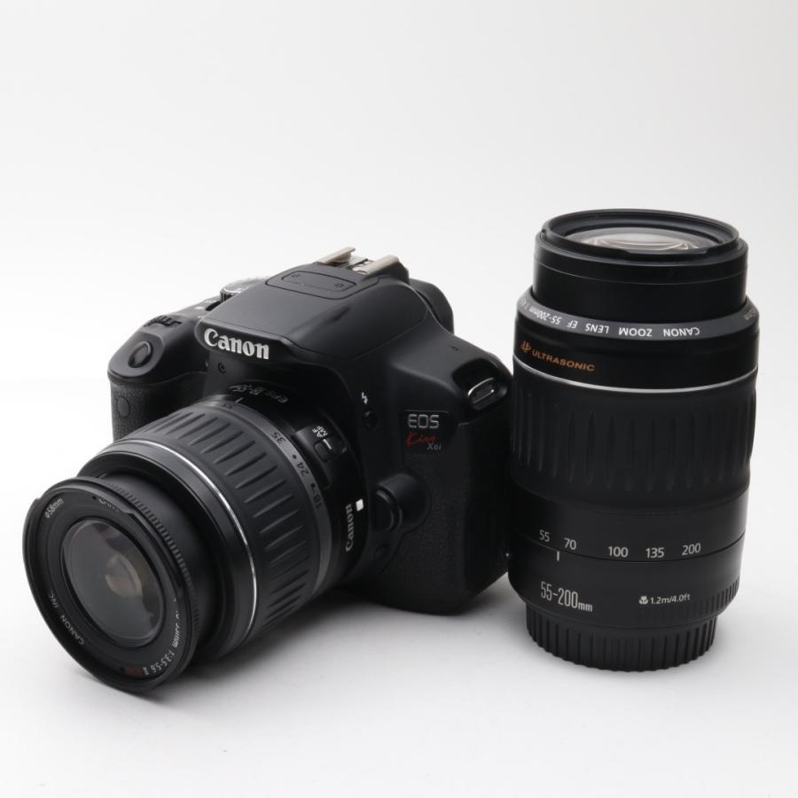 【美品】初心者に♪　Canon　Kiss　X6i　ダブルズームセット EOS Kiss 中古 美品 Canon X6i ダブルズームセット キャノン