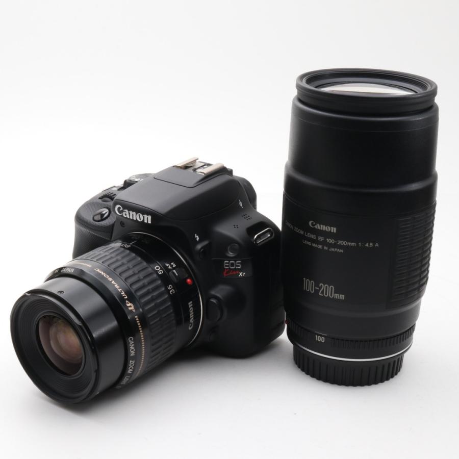 中古 美品 Canon EOS X7 ダブルズームセット 一眼レフ カメラ キャノン 初心者 人気 新品SDカード8GB付｜tomocop-store｜02