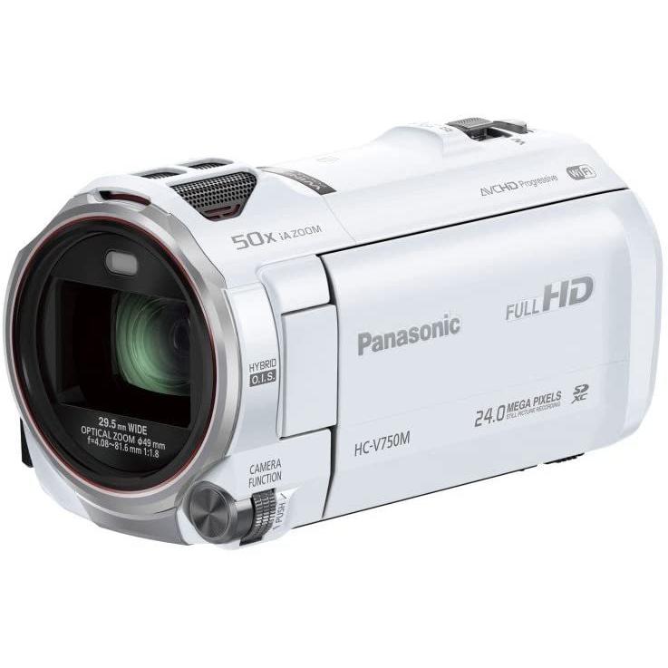 ビデオカメラ 中古 パナソニック Panasonic ビデオカメラ 内蔵メモリー ホワイト HC-V750M