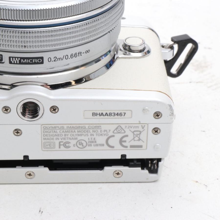 OLYMPUS ミラーレス一眼 PEN E-PL7 14-42mm EZレンズキット ホワイト