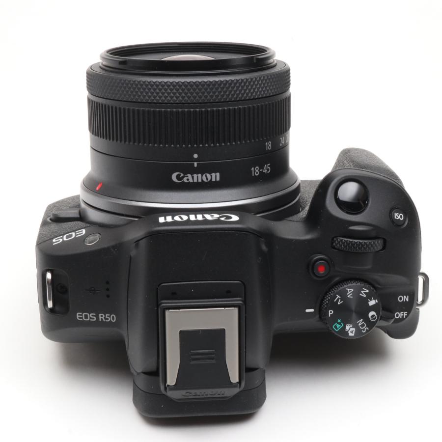 【中古】「非常に良い」Canon ミラーレス一眼カメラ EOS R50 標準ズームレンズキット(RF-S18-45) ブラック/APS-C/約375g EOSR50BK-1845ISSTMLK Canon ミラーレス一眼カメラ EOS R50 標準ズームレンズキット RF-S18-45