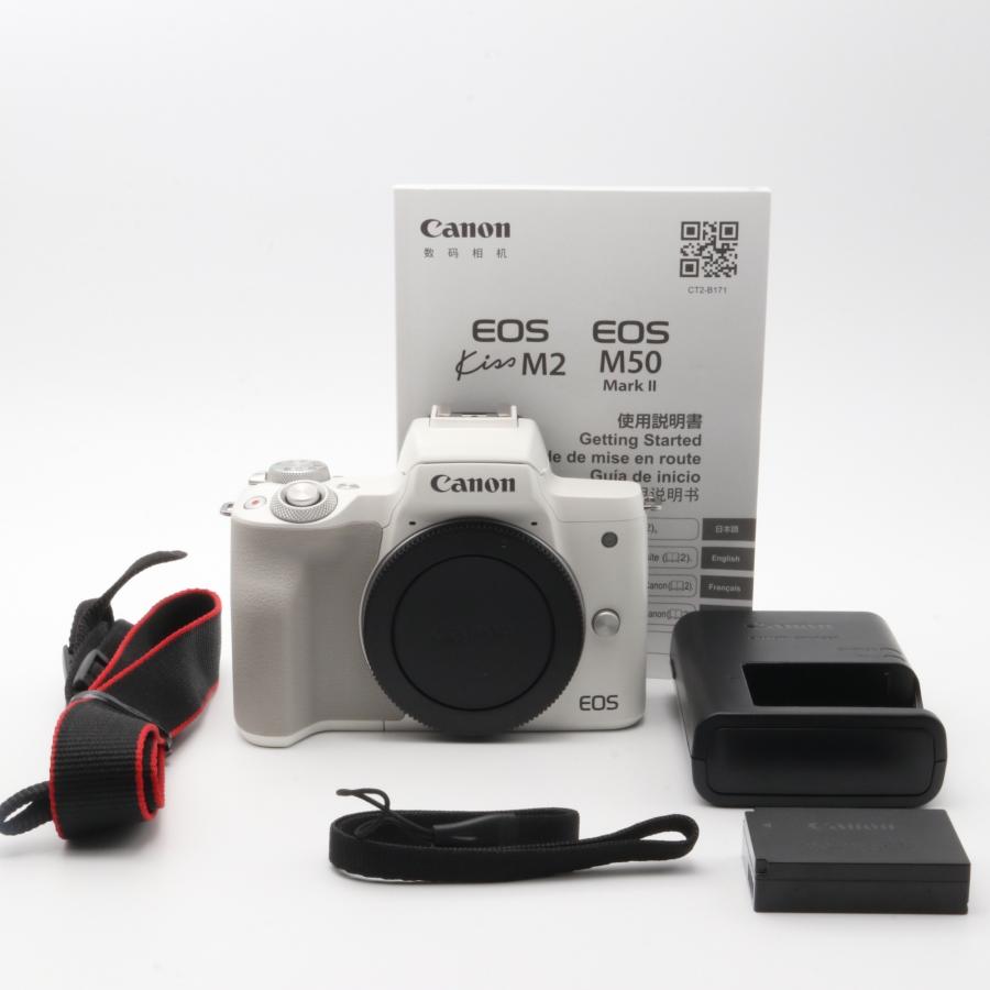 Canon ミラーレス一眼カメラ EOS Kiss M2 ボディー ホワイト KISSM2WH