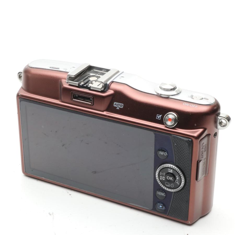 OLYMPUS PEN mini E-PM1 ボディ ブラウン 〔マイクロフォーサーズマウント〕の画像