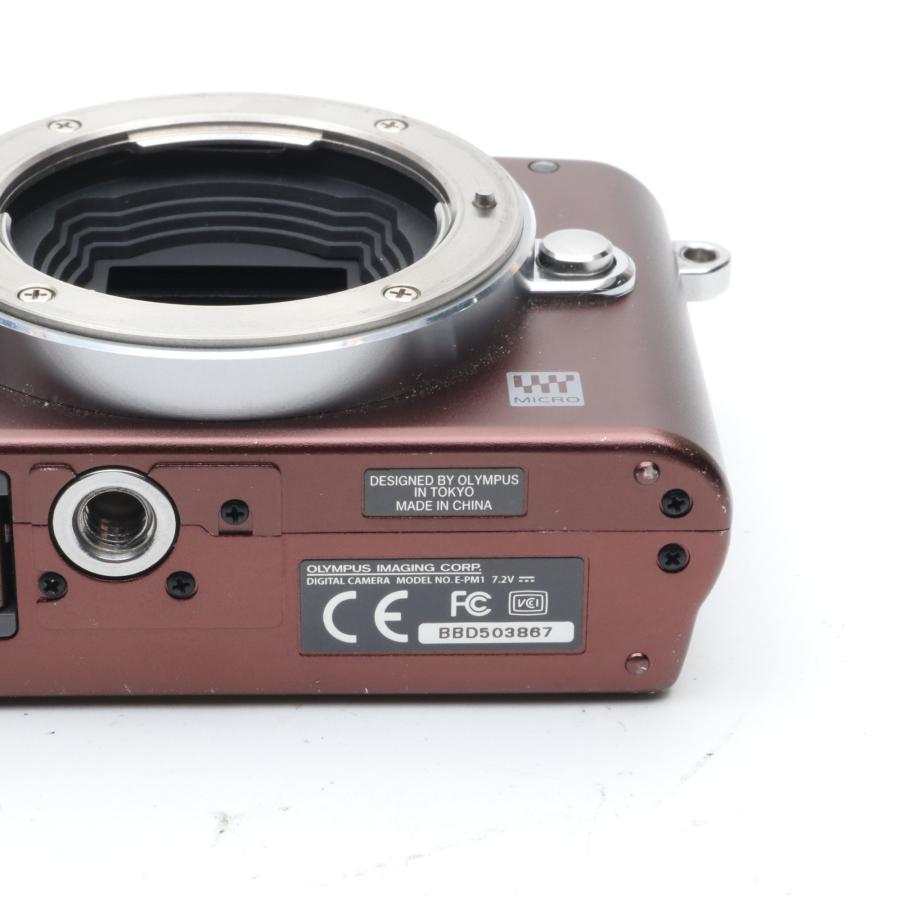 OLYMPUS PEN mini E-PM1 ボディ ブラウン 〔マイクロフォーサーズマウント〕の画像