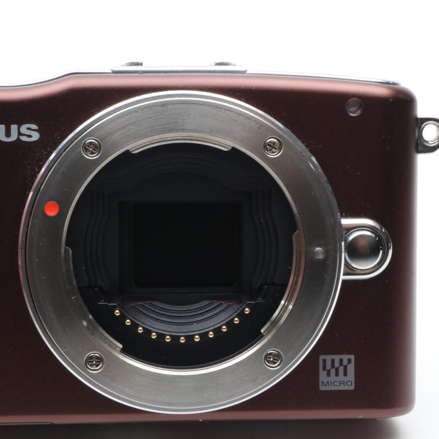 OLYMPUS PEN mini E-PM1 ボディ ブラウン 〔マイクロフォーサーズマウント〕の画像