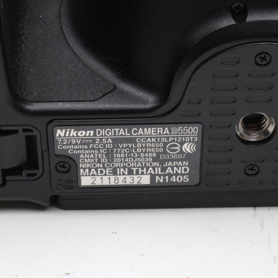シャッター回数：30000回】Nikon デジタル一眼レフカメラ D5500 18-55