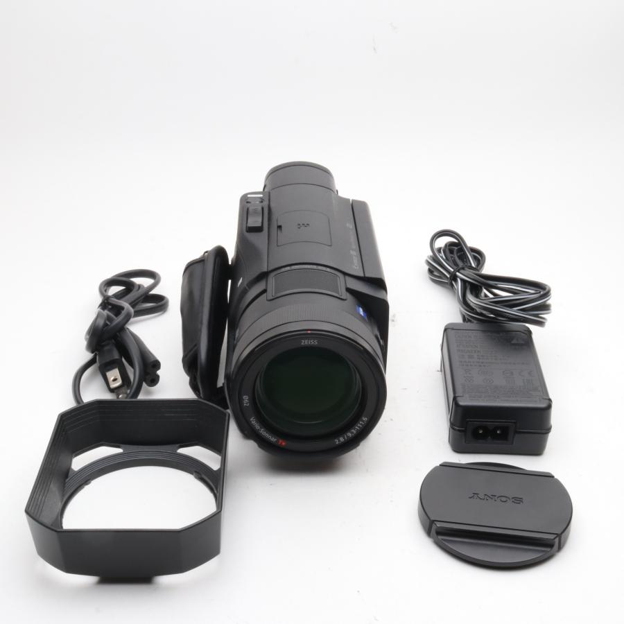ソニー SONY ビデオカメラ FDR-AX100 4K 光学12倍 ブラック Handycam