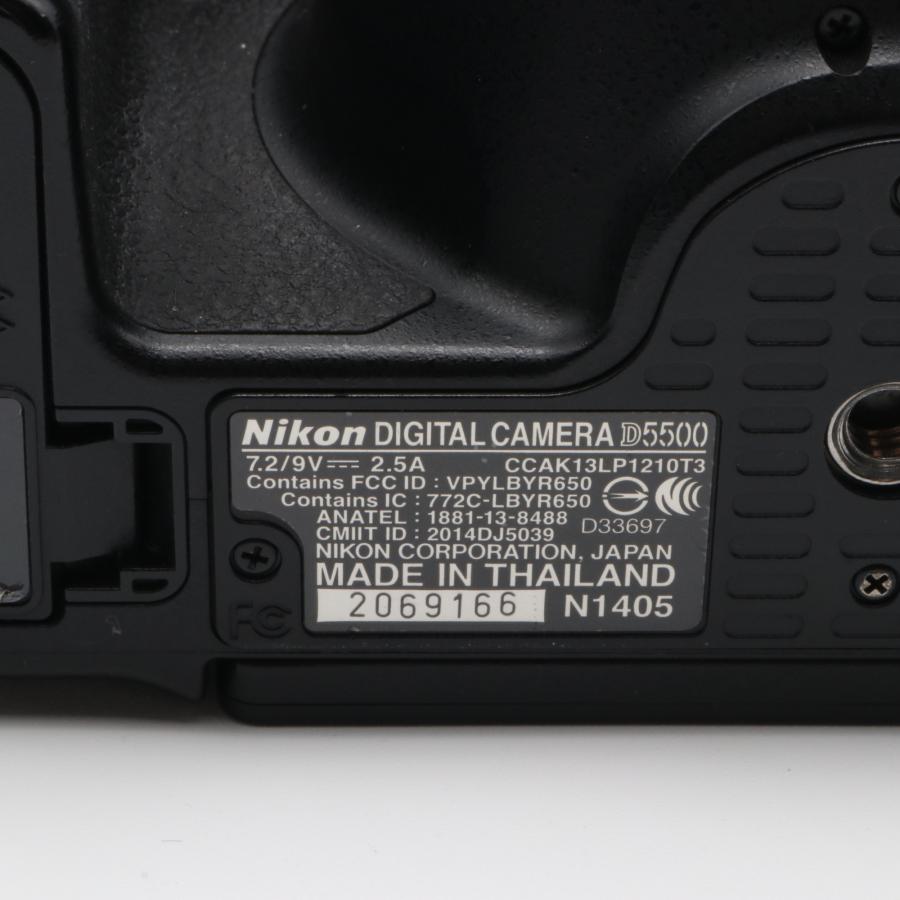 シャッター回数：24000回】Nikon D5500 ボディー ブラック 一眼レフ