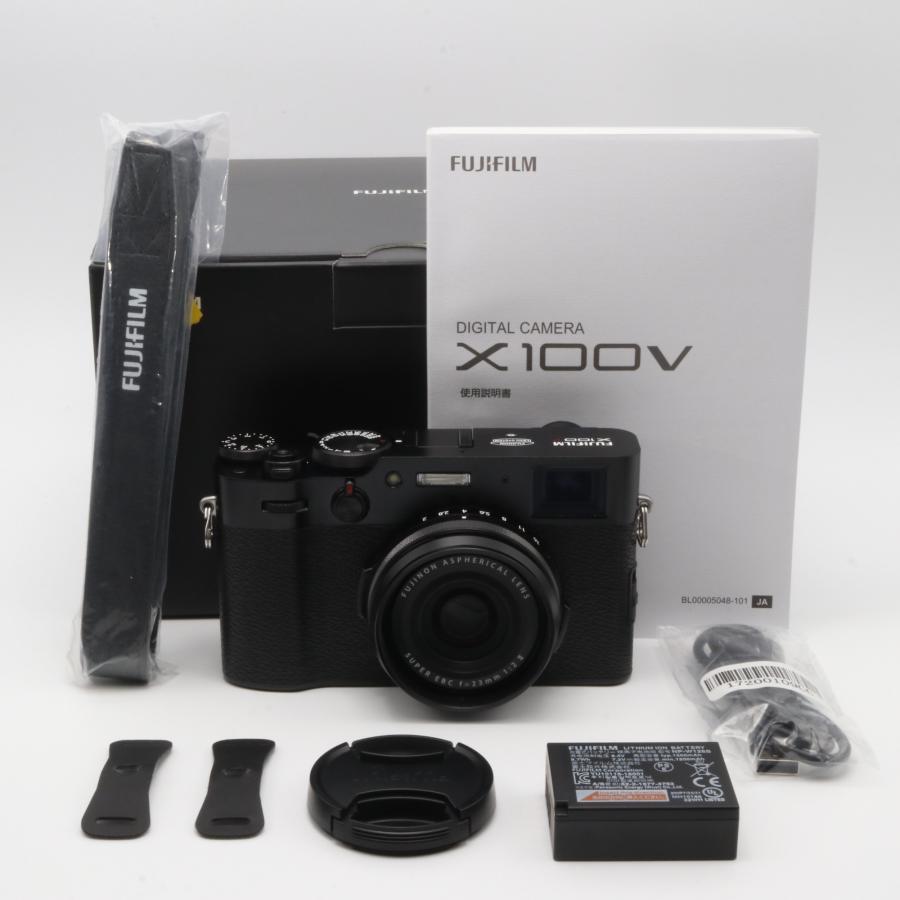 FUJIFILM デジタルカメラ X100V ブラック X100V-B : オンカメ - 通販