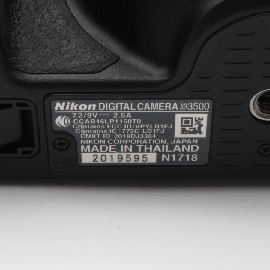 シャッター回数：100回】Nikon D3500 ボディ デジタル一眼レフカメラ