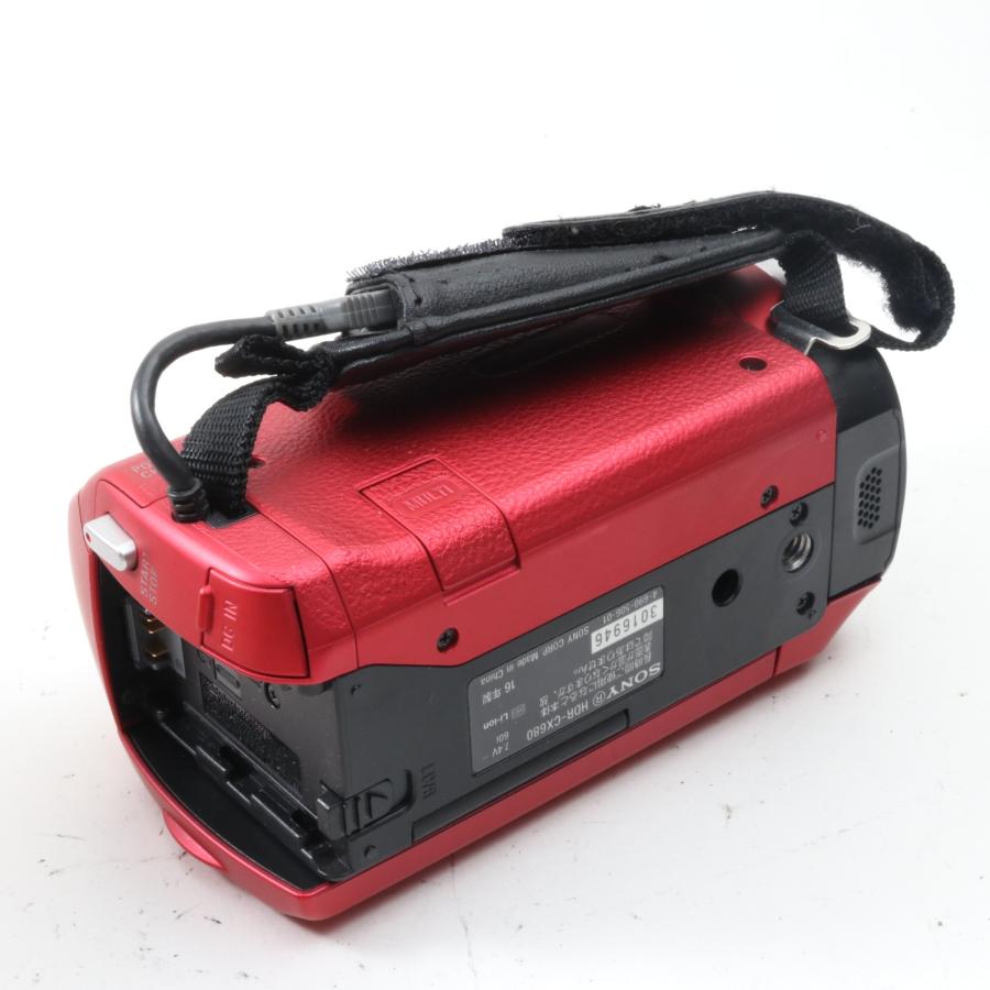 SONY Handycam HDR-CX680 レッド ビデオカメラ : オンカメ - 通販