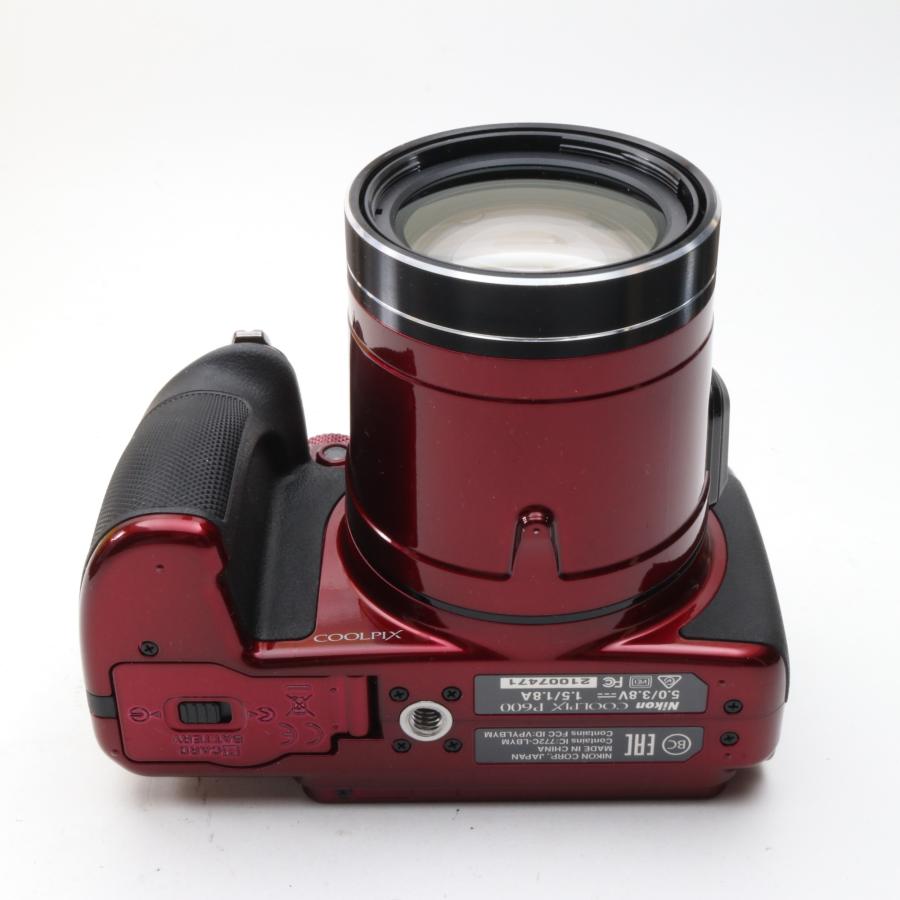 値下げ　Nikon ニコン COOLPIX P600クールピクス レッド デジタル一眼レフカメラ デジカメ 中古】 極上美品 NIKON COOLPIX P600 レッド コンデジ コンパクト