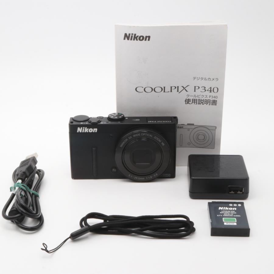 Nikon COOLPIX P340 ブラック デジタルカメラ : オンカメ - 通販