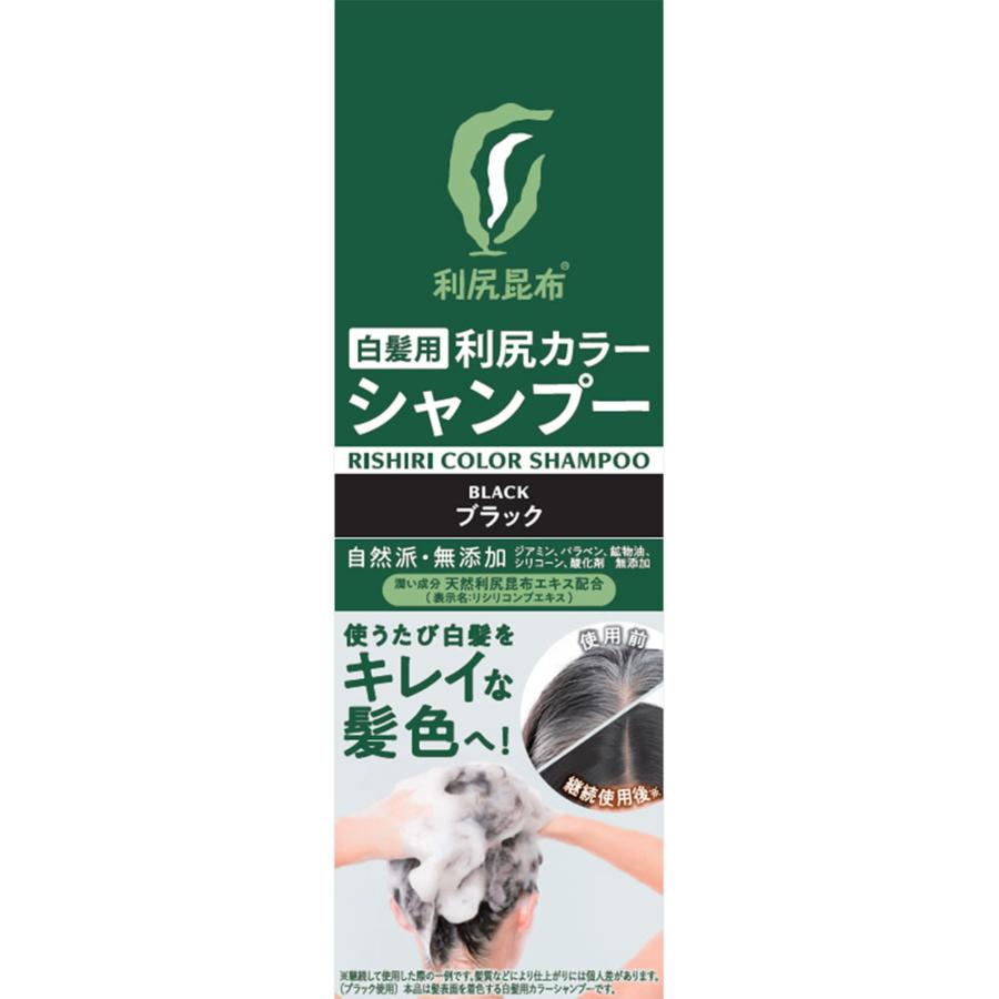 利尻昆布 利尻カラーシャンプー ブラック 4箱セット 利尻カラーシャンプー N 200mL ブラック : Tomods&AMERICAN PHARMACY