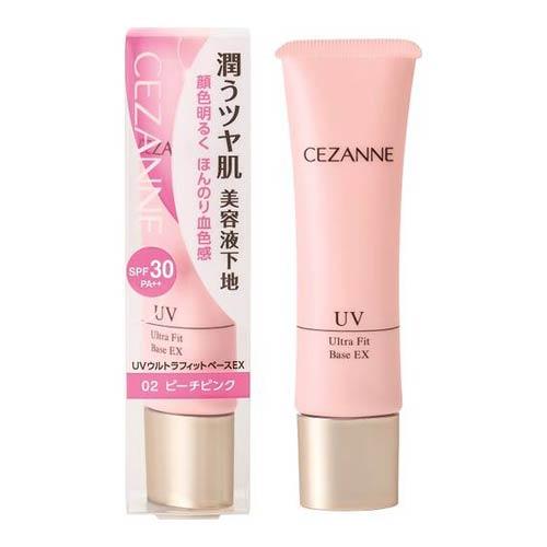 セザンヌ UVウルトラフィットベースEX 02 ピーチピンク 30g