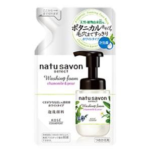 ナチュサボンセレクトフォームウォッシュホワイト　詰替用　180ml｜tomodsap