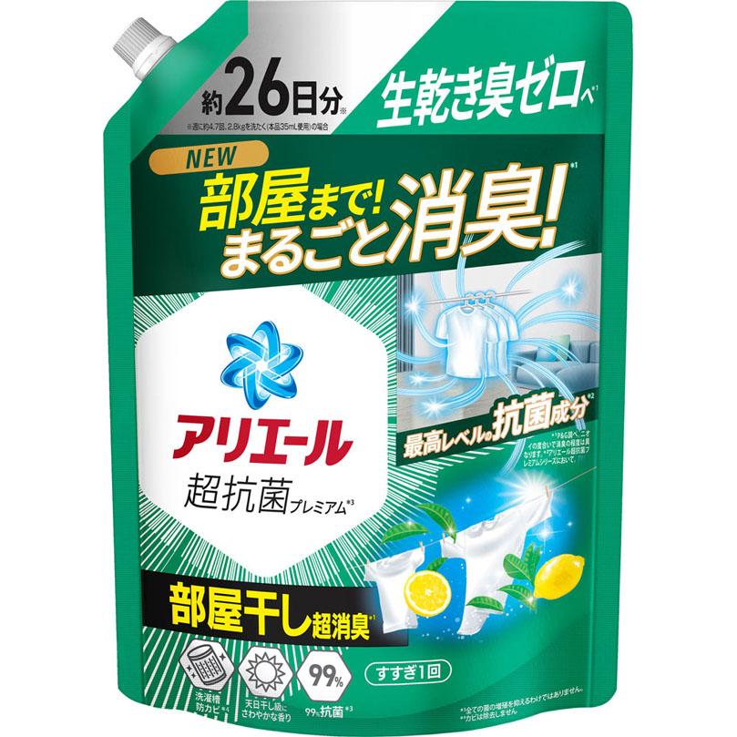 アリエールジェル部屋干しプラス つめかえ超特大サイズ 625g