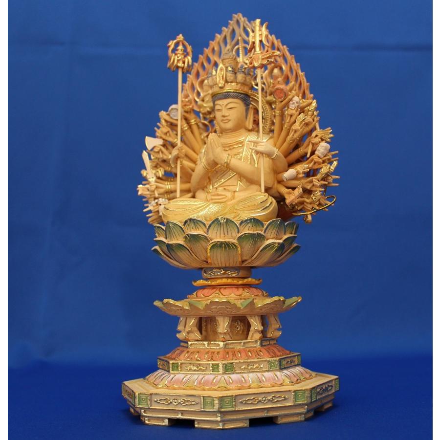 蔵出し特価ノミ跡手彫りヒバ材 帝釈天像2.2寸 総高さ約22.5cm 梵天・帝釈天 ヒノキ製 総高24cm 身丈3寸