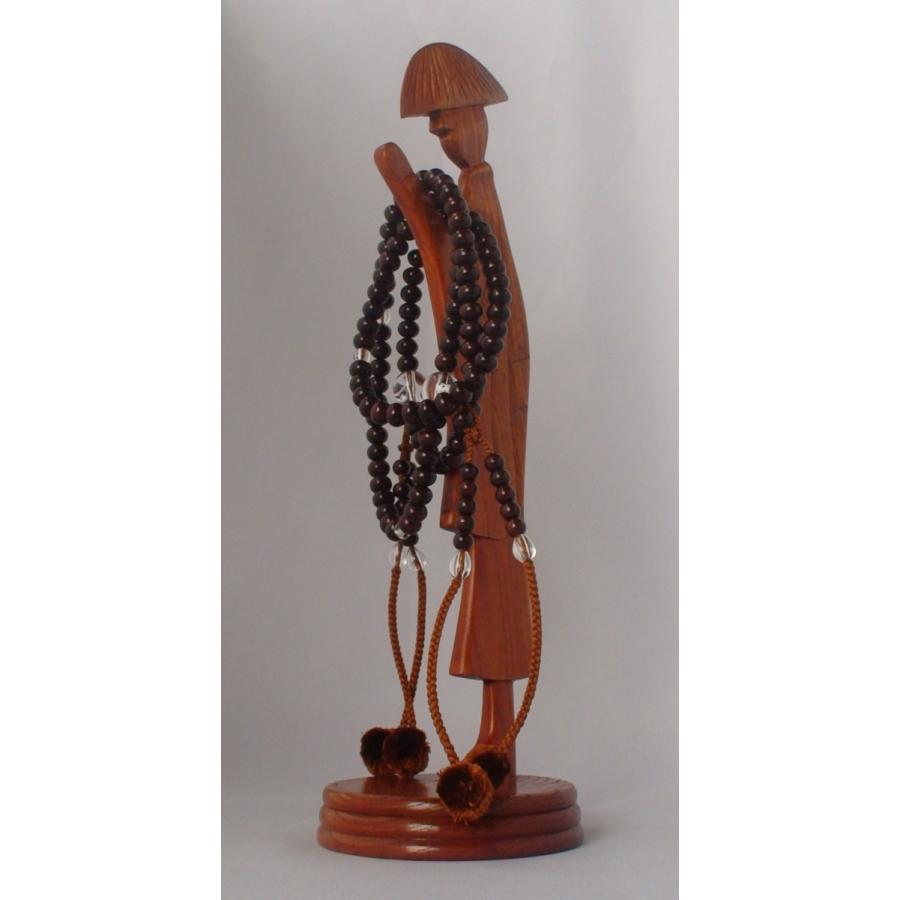 念珠掛け 念珠かけ 念珠置き けやき色 総高31cm（受注生産） :28466:トモエの木彫仏像 - 通販 - Yahoo!ショッピング