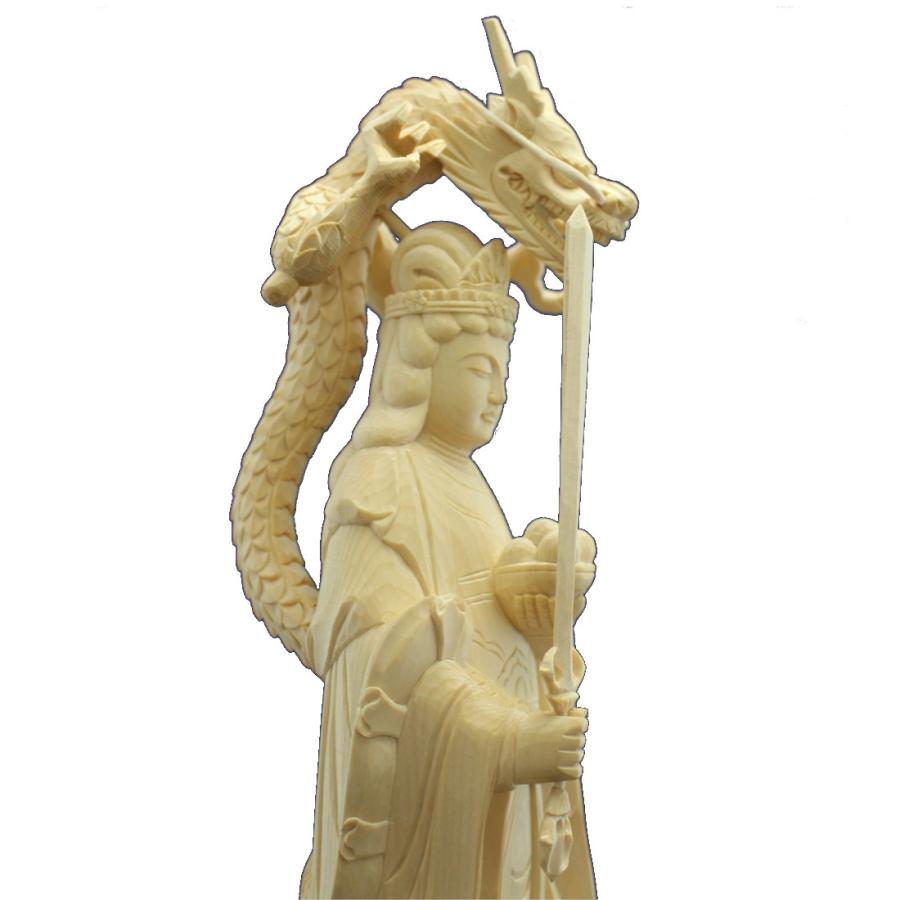 木彫仏像 龍神（龍王 )立像6.0寸桧木 ヒノキ :41029A:トモエの木彫仏像 - 通販 - Yahoo!ショッピング