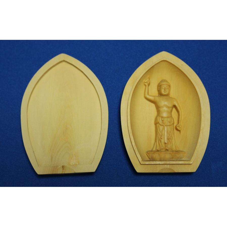 木彫仏像 懐中仏 釈迦誕生仏　守護本尊 柘植 ツゲ | 